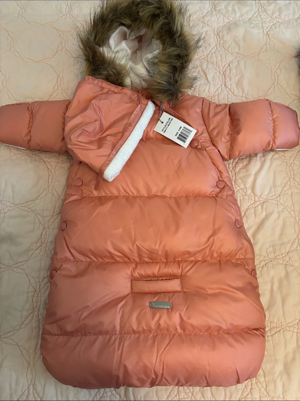 Cremson NEW Pink Puffer Baby Carbag, Bunting,0-6months